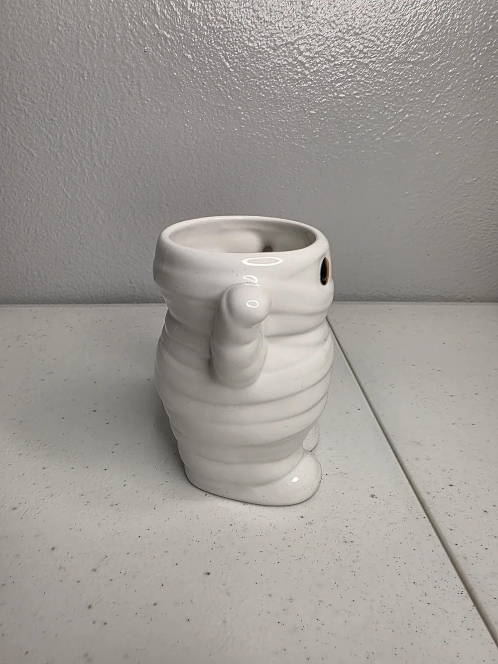 Mummy Ceramic Halloween Mug with Orange Eyes - Target - Hyde And Eek